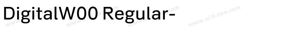 DigitalW00 Regular字体转换